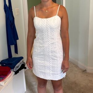 Lilly Pulitzer White Lace Dress